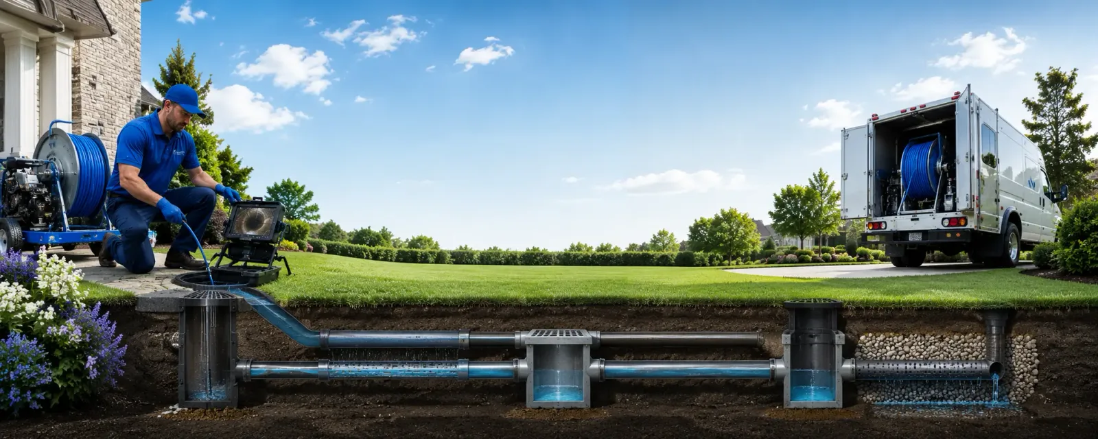 Outdoor drain cleaning information for Marenisco, MI